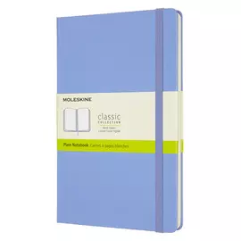 Записная книжка нелинованная Moleskine "Classic" Large 13х21 см 240 стр, обложка голубая гортензия