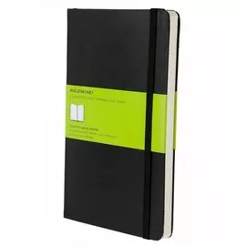 Записная книжка нелинованная Moleskine "Classic" Large, обложка черная