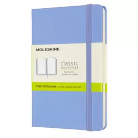 Записная книжка нелинованная Moleskine "Classic" Pocket 9x14 см 192 стр., обложка голубая гортензия