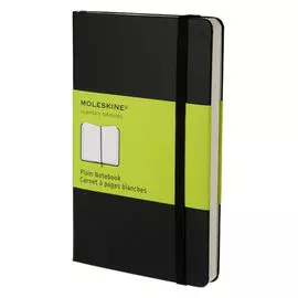 Записная книжка нелинованная Moleskine "Classic" Pocket, обложка черная