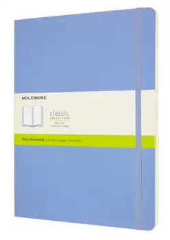 Записная книжка нелинованная Moleskine "Classic Soft" XLarge 19х25 см 192 стр., обложка мягкая голуб
