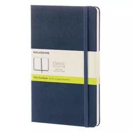 Записная книжка, пунктир Moleskine "Classic" Large 13х21 см 240 стр, твердая обложка синяя сапфир