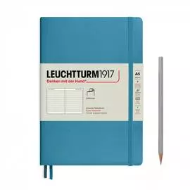 Записная книжка в линейку Leuchtturm А5 123 стр., мягкая обложка нордический синий