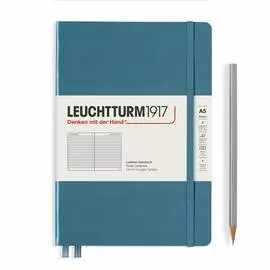 Записная книжка в линейку Leuchtturm Rising Colours А5 251 стр., твердая обложка голубой камень