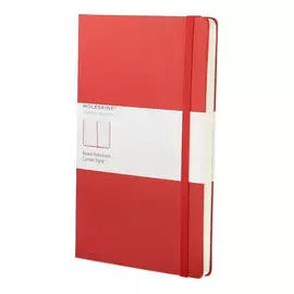 Записная книжка в линейку Moleskine "Classic" Large, обложка красная