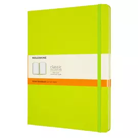 Записная книжка в линейку Moleskine "Classic" XLarge 190х250 мм 192 стр, обложка лайм