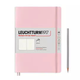 Записная книжка в точку Leuchtturm А5 123 стр., мягкая обложка розовая