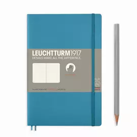 Записная книжка в точку Leuchtturm Paperback В6+ 123 стр., мягкая обложка нордический синий