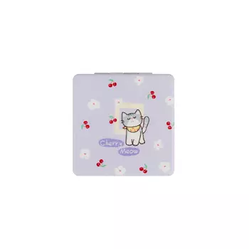 Зеркальце карманное складное MESHU "Cherry meow"