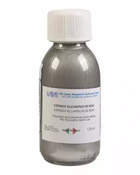 Жидкая бронза (поталь) Masserini Metallic New 125 мл алюминиевый, стеклянная банка