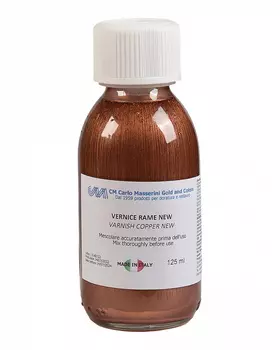 Жидкая бронза (поталь) Masserini Metallic New 125 мл медный, стеклянная банка