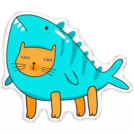 Значок акриловый MESHU "Juicy cats", 3,2*2,7 см