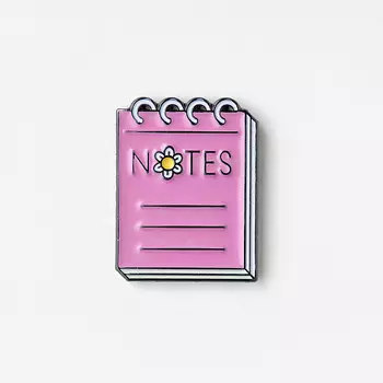 Значок эмалированный "Блокнот"