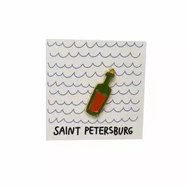 Значок эмалированный "Бутылочка"