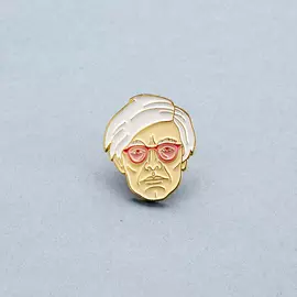 Значок эмалированный Энди Уорхол