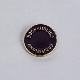 Значок эмалированный "Книгоголики" dark