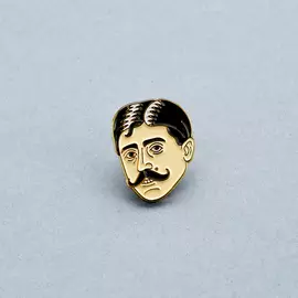 Значок эмалированный Марсель Пруст