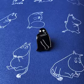 Значок эмалированный "Муми-тролли" Морра