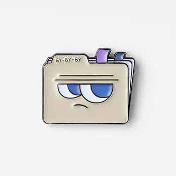 Значок эмалированный "Папка Бубубу"