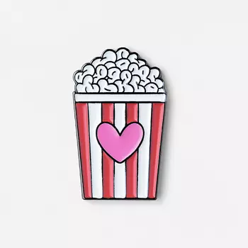 Значок эмалированный "Попкорн"
