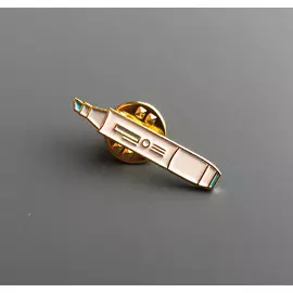 Значок эмалированный "Синий маркер"