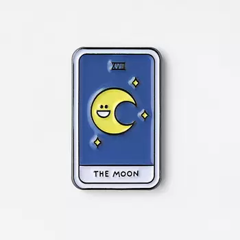 Значок эмалированный "Таро Луна"