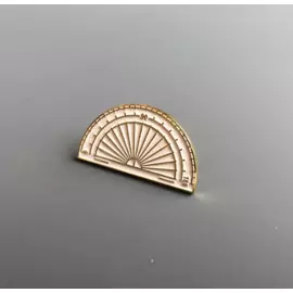 Значок эмалированный "Транспортир"