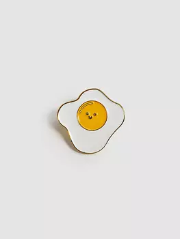 Значок эмалированный "Яичница"