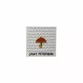 Значок эмалированный "Зонт"