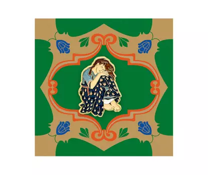 Значок металлический "Heart of Moscow" Аленушка