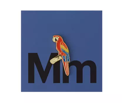 Значок металлический "Heart of Moscow" Ара