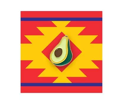 Значок металлический "Heart of Moscow" Авокадо