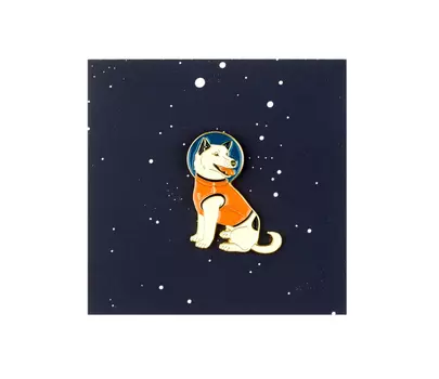 Значок металлический "Heart of Moscow" Белка