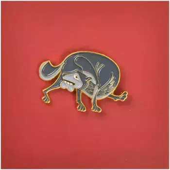 Значок металлический "Heart of Moscow" Бобер средневековье