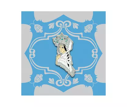 Значок металлический "Heart of Moscow" Царевна-Лебедь