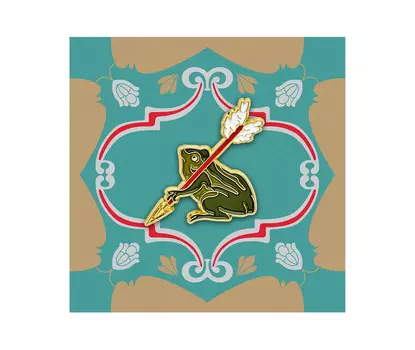 Значок металлический "Heart of Moscow" Царевна лягушка