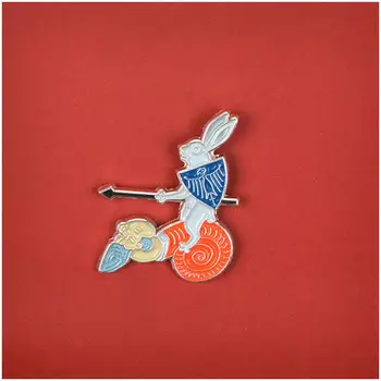 Значок металлический "Heart of Moscow" Человек-улитка