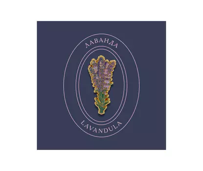 Значок металлический "Heart of Moscow" Лаванда