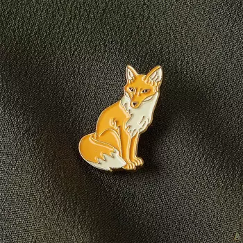 Значок металлический "Heart of Moscow" Лиса