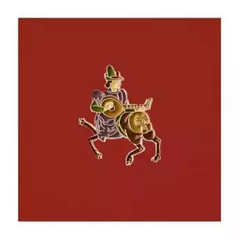 Значок металлический "Heart of Moscow" Лютнист