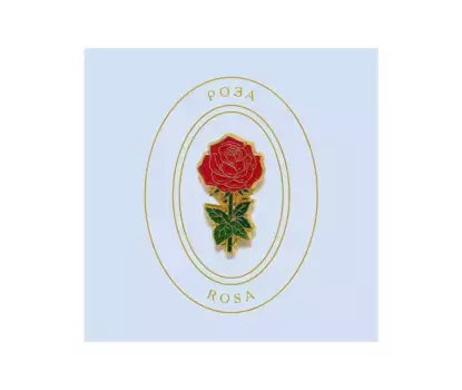 Значок металлический "Heart of Moscow" Роза красная