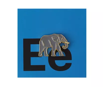 Значок металлический "Heart of Moscow" Слон