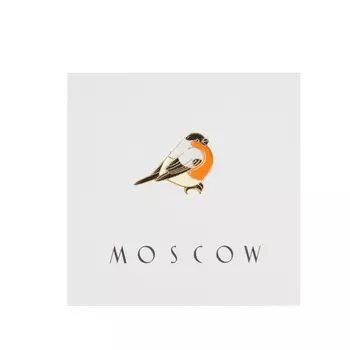 Значок металлический "Heart of Moscow" Снегирь