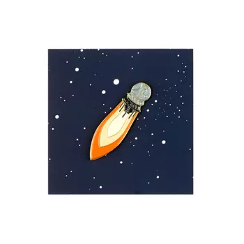 Значок металлический "Heart of Moscow" Спутник 55