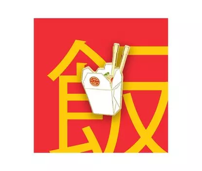 Значок металлический "Heart of Moscow" Вок