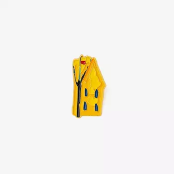 Значок металлический "Эрмитаж Зимний пейзаж"