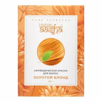 Краска для волос на основе хны золотой блонд (hair dye) Aasha Herbals | Ааша Хербалс 100г