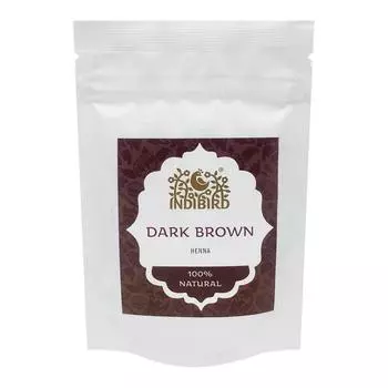 Натуральная хна для волос Темно-коричневая (henna) Indibird | Индибёрд 50г