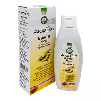 Натуральная маска для лица Мултани Митти с розовой водой жидкая (face mask) Аюрекс 100мл