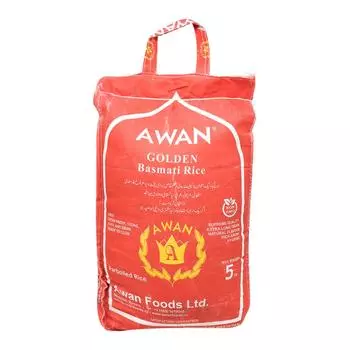 Пропаренный рис басмати (basmati rice) Golden Awan | Аван 5кг